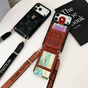 ヴィトン iphone17/17pro ケース スマホショルダー メンズ おしゃれ iphoneケース 斜めがけ ブランド ハイ ブランド iphone16/16proケース gucci風 iphone15/14ケース カード ケース 付き