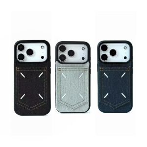 Alternative view of マルジェラ iphone17 ケース カッコいい iphone17pro ケース ハイブランド メンズ iphoneケース カード収納 おしゃれ iphone16/15pro/14 ケース デニム ブランド