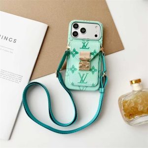 iphone17/17pro ルイ ヴィトン ケース スマホショルダー ハイブランド ヴィトン風 iphone16/16pro ケース iphoneケース 斜めがけ ブランド iPhone15/14proケース 背面収納 ブランド