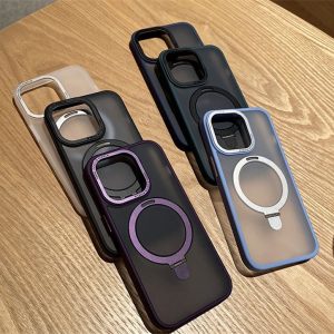 Alternative view of magsafe iphone15/15pro ケース iphone ケース 立て られる iphone13 黒 に 合う ケース iphone13 青 に 合う ケース マグネット iphone ケース スタンド
