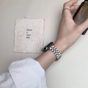 Alternative view of apple watch ステンレス バンド 女性 アップル ウォッチ バンド かわいい apple watch バンド ビジネス アップル ウォッチ バンド ピンク ゴールド/シルバー 細め apple watch ベルト 韓国