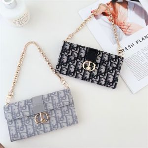 iphone17/17pro/16/16pro ケース 手帳型 ブランド Dior スマホケース 手帳型 人気 レディース ディオール風 スマホケース iphone15/14/13 ケース チェーン 付き ブランド カード 収納