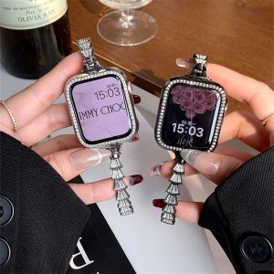 [バンド+ケース2点set]アップル ウォッチ キラキラ バンド apple watch バンド かわいい アップル ウォッチ バンド 芸能人 apple watch バンド ゴールド アップル ウォッチ バンド おすすめ
