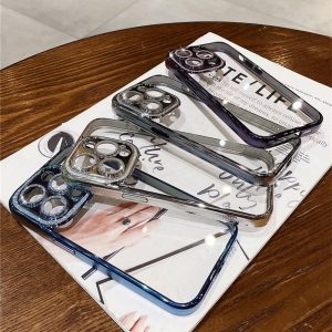 Alternative view of iphone16/16pro/15/15pro/14 パープル に 合う ケース iphoneケース モテ る メンズ iphone13 黒 に 合う ケース iphone12pro ケース クリア iphoneケース 透明 キラキラ iphone ケース カメラ 保護