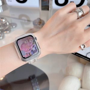 Alternative view of 「保護ケース付き」アップル ウォッチ クリア バンド apple watch バンド 可愛い アップル ウォッチ バンド おすすめ applewatch ベルト おしゃれ アップル ウォッチ バンド 42mm