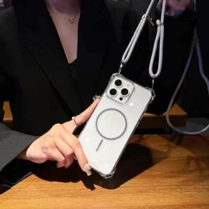 Alternative view of magsafe 対応 ケース かわいい iphone17/17pro ケース マグセーフ iphoneケース クリア おしゃれ ストラップ付き iphone16/16pro max ケース クリア スマホショルダー 人気 ランキング