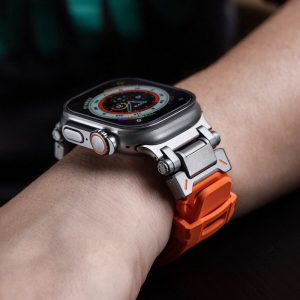 Alternative view of アップル ウォッチ バンド メンズ おしゃれ アップル ウォッチ バンド アウトドア 45mm 49mm apple watch バンド 高級 ブランド スター ライト アップル ウォッチ ウルトラ バンド シリコン ステンレス