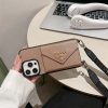 プラダ アイフォン17/17プロ ケース prada スマホ ショルダー iphone16/16plus ケース カード 収納 ハイ ブランド iphone15/14 ケース ブランド メンズ iphone13/13pro ショルダー ケース ブランド