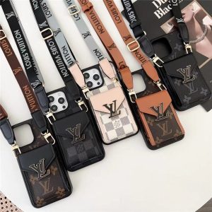 iphone17/17pro max ケース ヴィトン風 スマホショルダー ルイヴィトン iphone16pro/15pro/14pro ケース カード 収納 ハイ ブランド スマホ ショルダー レザー アイフォン13/12 携帯ケース 肩掛け 斜めがけ