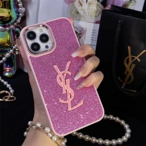 Alternative view of サンローラン iphone17 ケース ysl iphone17pro ケース アイ フォン16/16pro ケース ハイ ブランド iphone15/14/13 ケース ピンク グリーン iphone ケース 人気 ブランド 女子