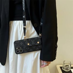 ハイ ブランド スマホ ショルダー ヴィトン iphone17/17pro ケース ショルダー iphone16/15/14 ケース 斜めがけ ブランド iphone13 ケース カード 収納 おしゃれ