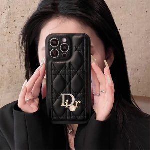Alternative view of dior 携帯ケース iphone17/16pro アイフォン 15 プロ ケース ハイ ブランド ディオール iphoneケース カナージュ iphone15/14 ケース 人気 女子