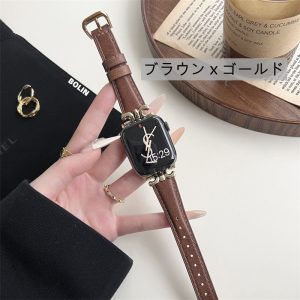 Alternative view of セリーヌ風 apple watch バンド レザー アップル ウォッチ バンド どこで 買える apple watch バンド 女性 人気 アップル ウォッチ ウルトラ バンド アクセサリー