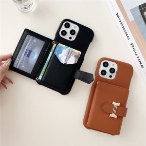 Alternative view of エルメス風iphone17/17proケース iphone16 ケース カード 収納 レザー iphoneケース ハイブランド風 iphoneケース 大人かわいい iphoneケース シンプル おしゃれ