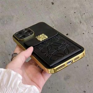 Alternative view of ロエベ携帯ケース iphone17/17pro ハイブランド スマホケース iphoneケース 背面収納 ブランド iphoneケース お揃い さりげない iphoneケース 大人可愛い レザー