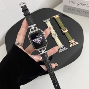 Alternative view of アップル ウォッチ バンド レザー apple watch バンド 細め 本革 女性 アップル ウォッチse/7/8バンド おすすめ 41mm/45mm