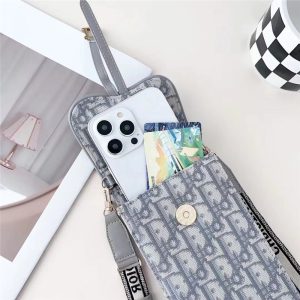 Alternative view of ディオール スマホ ショルダー dior オブリーク スマホバッグ ブランド ミニ バッグ ハイ ブランド  ディオール 風 バッグ