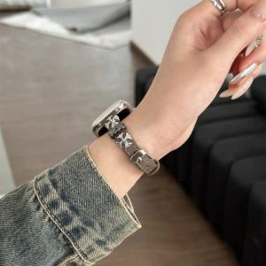 Alternative view of クロム ハーツ アップル ウォッチ バンド apple watch バンド レザー アップル ウォッチ バンド ブランド レディース apple watch バンド かっこいい スタッズ