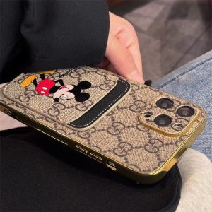 Alternative view of グッチ ミッキー コラボ IPhone17/17air/16/16plus ケース スマホケース キャラクター iphone15/14 ケース 大人 可愛い ブランド iphone13pro/13promaxケース おそろい ブランド ペア 携帯 ケース Iphone12/12pro