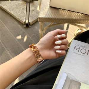 Alternative view of ステンレス&樹脂 アップル ウォッチ バンド チェーン 女性 apple watch バンド 透明 アップル ウォッチ バンド べ っ こう 42mm/44mm/45mm/49mm