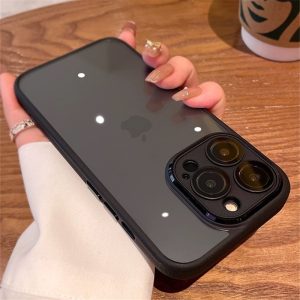 Alternative view of iphone16 クリア ケース iphone16pro ケース カメラ 保護 iphone15/15pro ディープ パープル に 合う ケース iphone14/13ケース 透明
