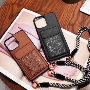 ロエベ 携帯 ケース ショルダー ハイ ブランド スマホ ショルダー メンズ おしゃれ loewe iphone16/16plus/15/15plus ケース 背面 収納 ブランド スマホショルダー ママ 人気  iphone17/17pro14/14pro ケース かわいい