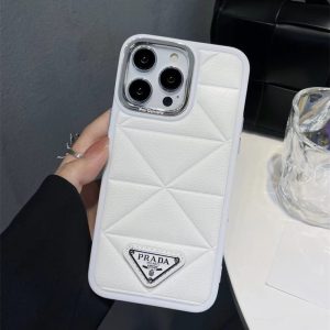 Alternative view of プラダ iphone ケース トップステッチ iphone17/17pro ケース おしゃれ メンズ prada携帯ケース iphone16/15/14ケース お揃い カップル iphoneカバー ブランド パロディ