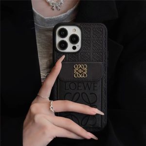 Alternative view of iphone17/16pro ケース ロエベ iphone16promax ケース ハイ ブランド loewe 携帯ケース iphoneケース カード収納 iphone ケース ブランド メンズ ちゃんと届く