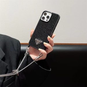 prada スマホ ショルダー プラダiphoneケース iphone17/17pro ケース キラキラ ブランド 斜 めがけ iphone16/15 ケース 女子 人気 iphone ケース メンズ おしゃれ