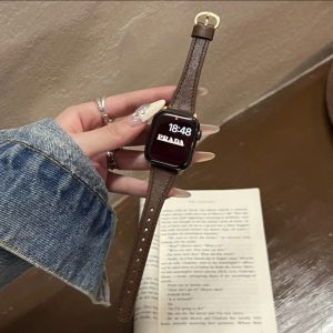 アップル ウォッチ 革 ベルト apple watch レザー バンド 細め アップル ウォッチ バンド 女性 人気 apple watch バンド 安い 高級 黒/ブラウン/ピンク