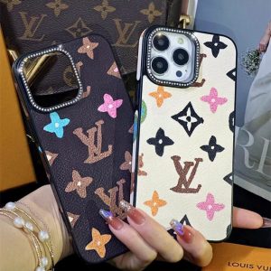 iphone ケース ハイ ブランド iphone17/17pro ケース ヴィトン風 iphone16/15 ケース 面白 iphone14 ケース ブランド 可愛い 手書き スマホケース カップル