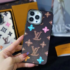 Alternative view of iphone ケース ハイ ブランド iphone17/17pro ケース ヴィトン風 iphone16/15 ケース 面白 iphone14 ケース ブランド 可愛い 手書き スマホケース カップル