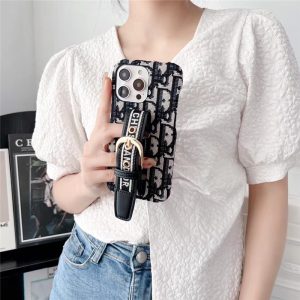 Alternative view of iphone17/16air ケース dior オブリーク iphone16/16pro max ケース ハイ ブランド iphone15/14proケース 人気ブランド 女子 iphone13/13proケース バンド付き