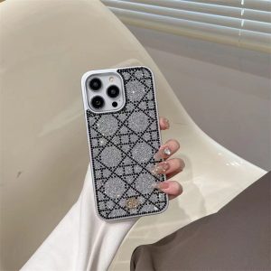 Alternative view of dior iphone ケース キラキラ ディオール カナージュ スマホケース iphone17/17pro iphone16/15 ケース 人気 女子 携帯 ケース ブランド iphone14 ケース 韓国 かわいい