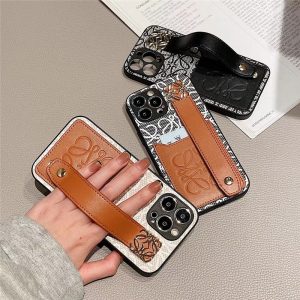 Alternative view of ロエベ アナグラム アイフォンケース17/17pro max loewe スマホケース iphone16/16pro ケース ハイ ブランド iphone15/15pro ケース カード 収納 ブランド ベルト付き iphone14/13 ケース ロエベ 風