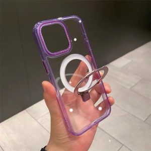 Alternative view of magsafe 対応 クリア ケース iphone17 ケース マグネット iphone17pro ブルー/ブラックチタニウム に 合う ケース iphone16/15 ケース クリア おしゃれ iphone14 ケース 立てられる