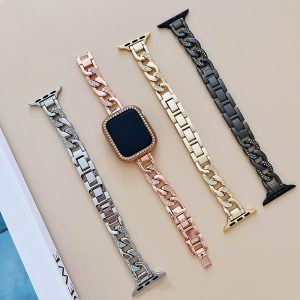 Alternative view of アップル ウォッチ バンド キラキラ アップル ウォッチ バンド おしゃれ 女性 apple watch バンド チェーン ゴールド アップル ウォッチ バンド 夏