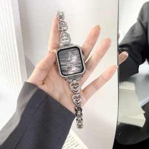 Alternative view of [バンド+ケース]アップル ウォッチ バンド チェーン apple watch バンド 夏 アップル ウォッチ バンド 女性 人気 apple watch キラキラ バンド アップル ウォッチ バンド どこで 買える