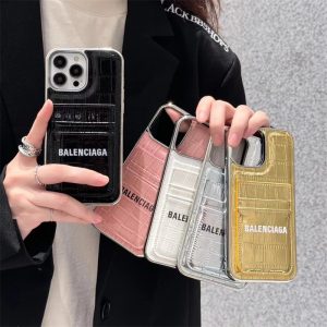 バレンシアガ iphone17/17pro ケース ストリート iphone16/16plus ケース 人気 ブランド balenciaga アイフォンケース iphone15/14 ケース 背面 収納 ブランド iphone13/12 ケース ハイ ブランド